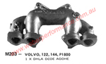 Volvo 122 144 P1800 DCOE Weber Crossover Manifold